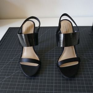 Brand new BCBG black strappy heels